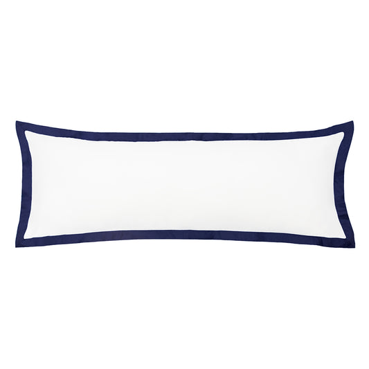 The Linden Navy Blue Extra Long Lumbar Throw Pillow
