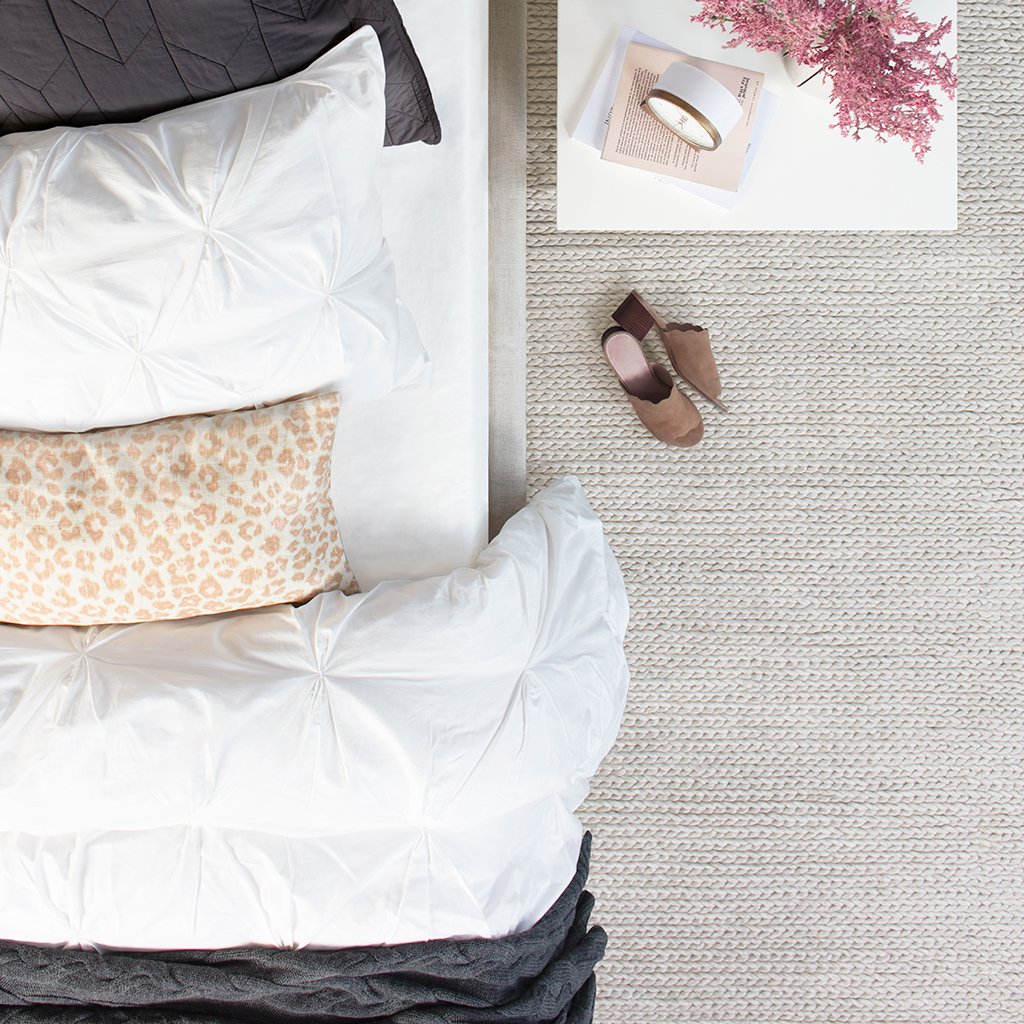Charcoal Grey Chevron Quilt