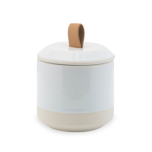 The Natural Ceramic Bath Accessories - Cotton Jar