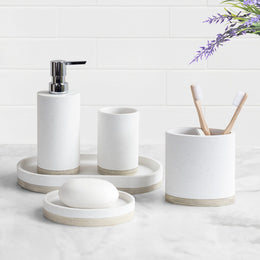 The Rustic Grey Toned Bath Accessories - Tissue Cover