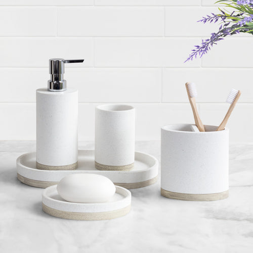 The Rustic Grey Toned Bath Accessories - Tissue Cover