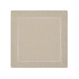 The Classic Hemstitch Linen Cocktail Napkin (Set of 4)