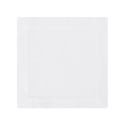 The Classic Hemstitch Linen Cocktail Napkin (Set of 4)