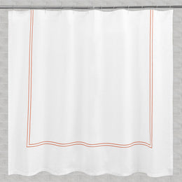 The Lines Embroidered Shower Curtain