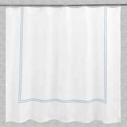 The Lines Embroidered Shower Curtain