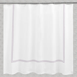 The Lines Embroidered Shower Curtain