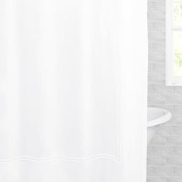 The Lines Embroidered Shower Curtain