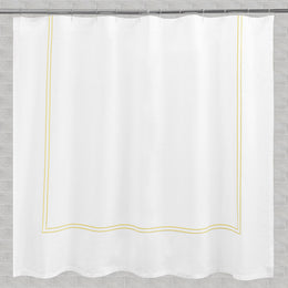 The Lines Embroidered Shower Curtain