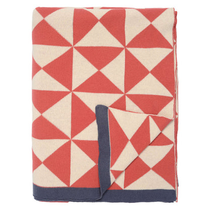 The Coral Wind Farm Patterned Throw