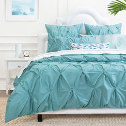 Turquoise Striped Flat Sheet
