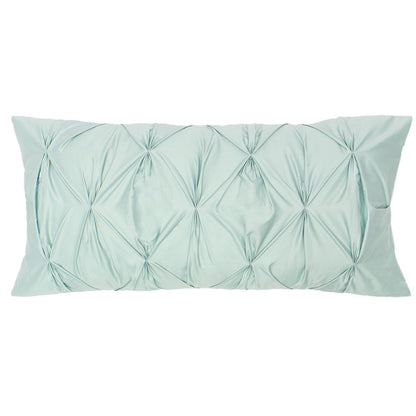 The Porcelain Green Pintuck Throw Pillow