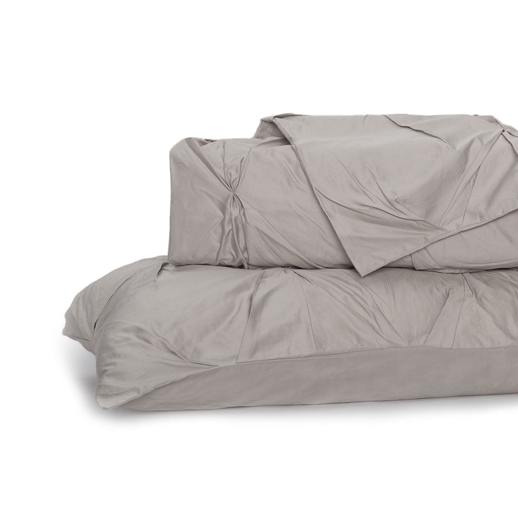 The Valencia Dove Grey Pintuck