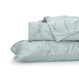 Porcelain Green Valencia Pintuck Duvet Cover