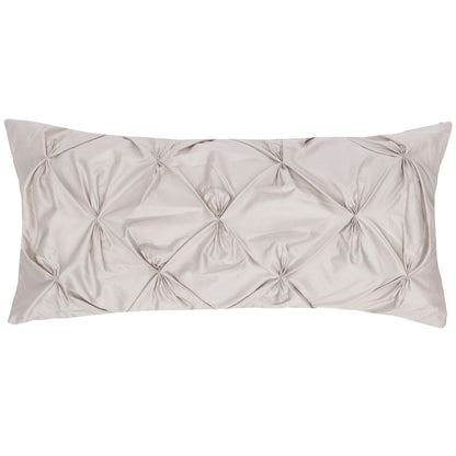 The Dove Grey Pintuck Throw Pillow