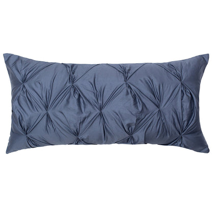 The Slate Blue Pintuck Throw Pillow
