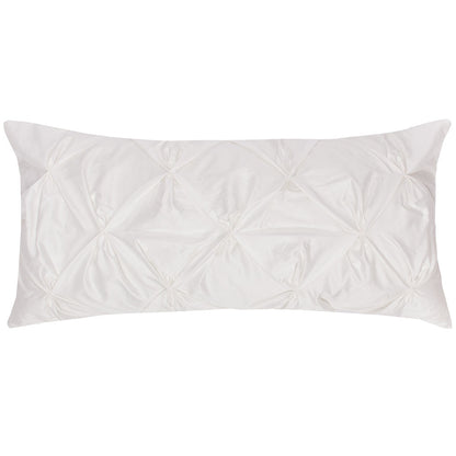 The White Pintuck Throw Pillow