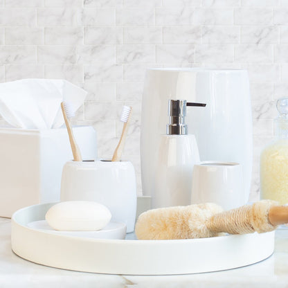 White Ceramic Bath Accessories