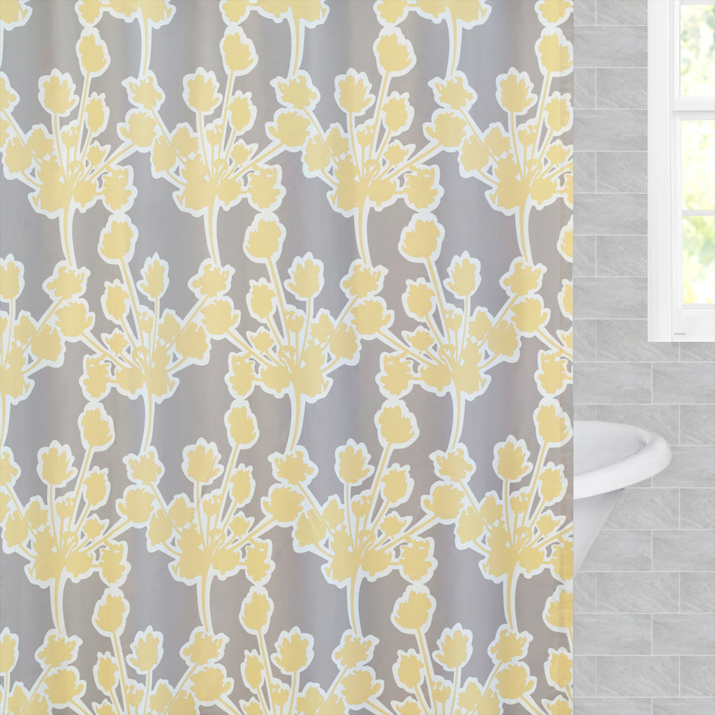 The Yellow Ashbury Shower Curtain