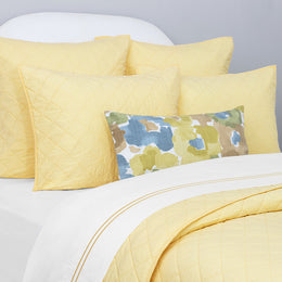 The Diamond Yellow Quilt & Sham