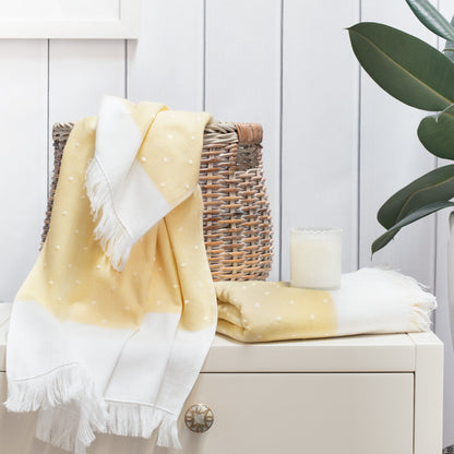 The Yellow Dot Fouta Towels