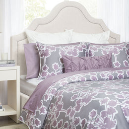 The Lilac Pintuck Throw Pillow