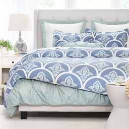 Blue Clementina Sham Pair