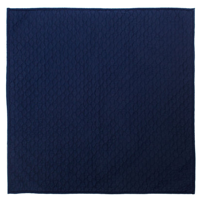 Navy Blue Cloud Quilt Euro Sham