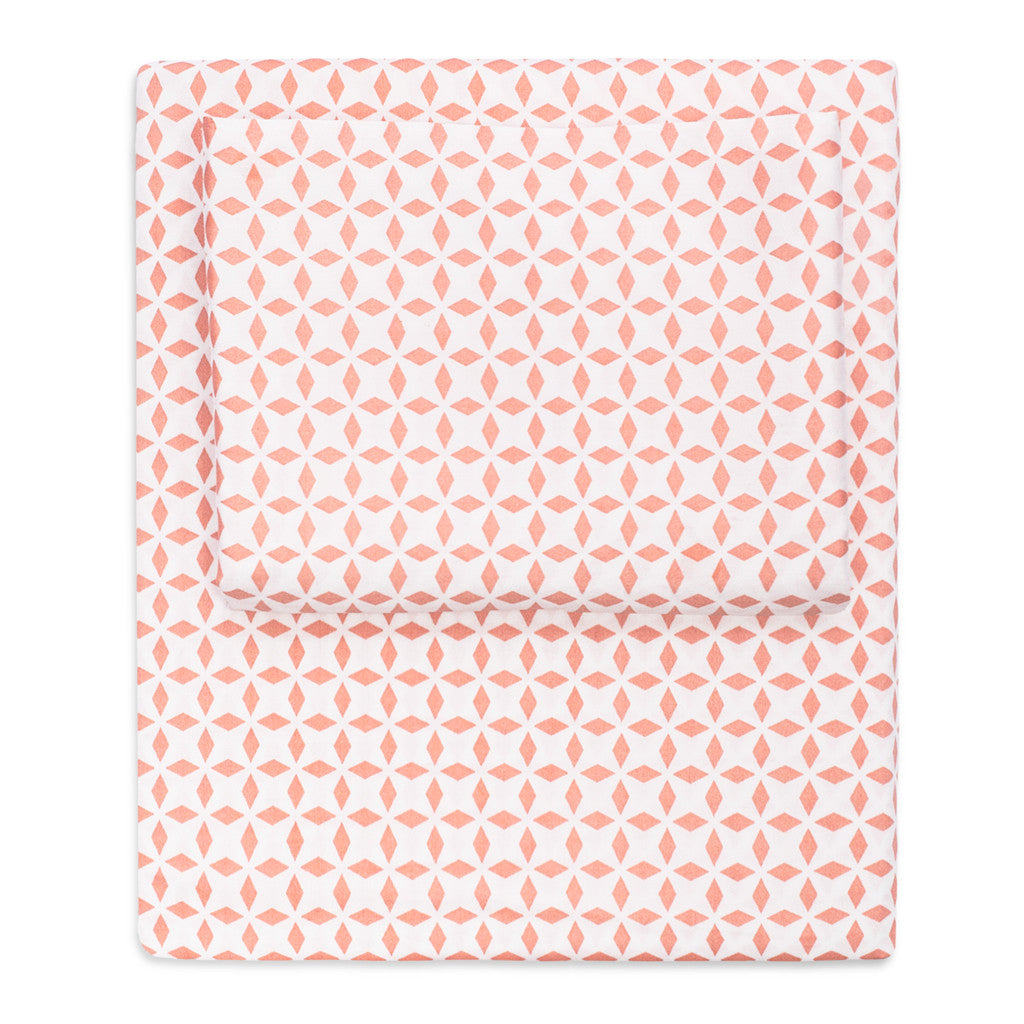 The Coral Morning Glory Sheet Set