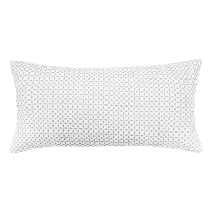 The Grey Morning Glory Throw Pillow