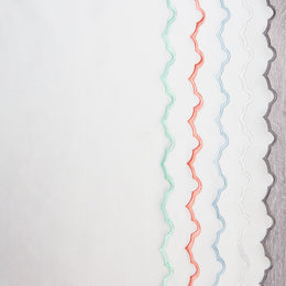 The Gray Scalloped Embroidered Sheet Set