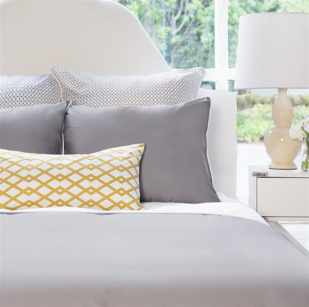 English Grey Hayes Nova Sham Pair