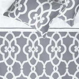 Grey Pacific Duvet Cover