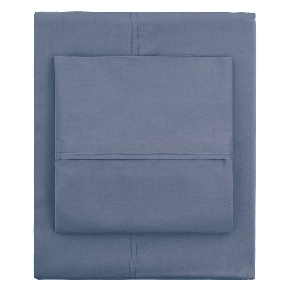 The Slate Blue 400 Thread Count Sheets