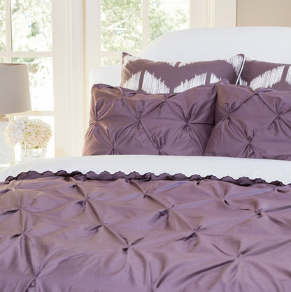 The Valencia Plum Purple Pintuck