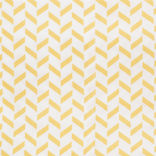 Yellow Herringbone Pillowcase Pair